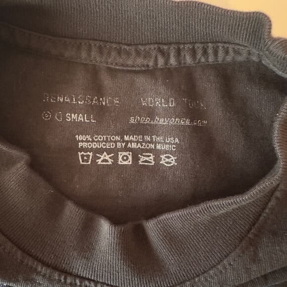 Beyoncé 2023 Renaissance Tour Unisex Short Sleeve T-Shirt Size S Cities Music - Picture 3 of 8